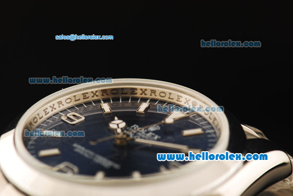 Rolex Explorer Automatic Movement with Blue Dial and White Stick/Numeral Marker-SS Strap - Click Image to Close